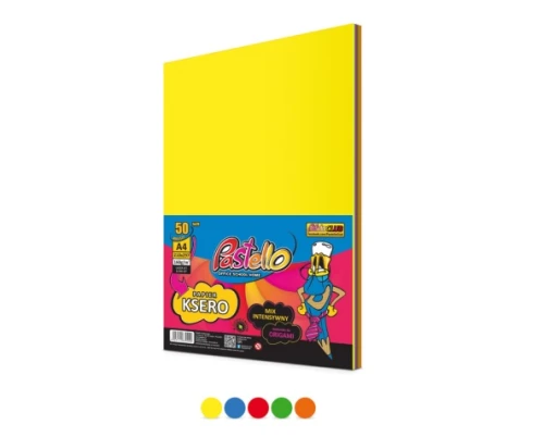 Papier ksero A4 50 arkuszy mix 5 kol 160g Pastello_67454