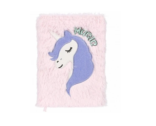 Notes pluszowy pastelowy Unicorn 150x210mm Starpak_67491