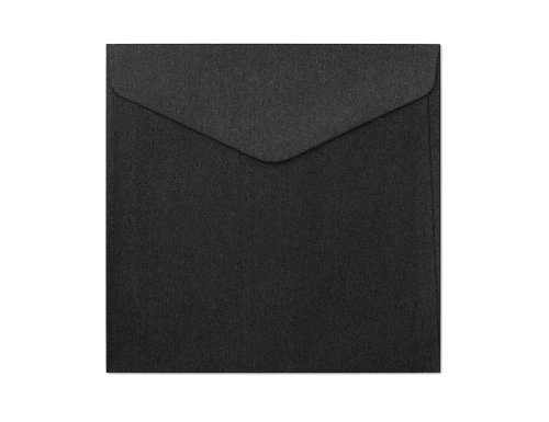 Koperty KW 16x16cm Pearl Czarny 150g 10szt Argo Galeria Papieru_67918