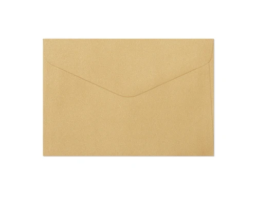 Koperty B6 125x176mm Pearl Złoty 150g 10szt Argo Galeria Papieru