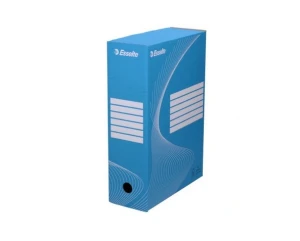 Pudło archiwizacyjne z pokrywą niebieskie 100mm Esselte