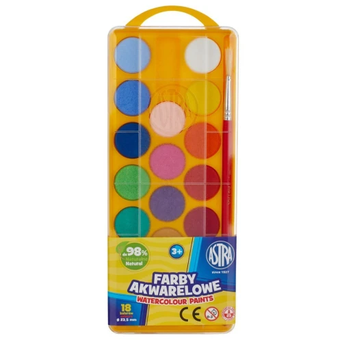 Farby akwarelowe 18kol Astra_52679