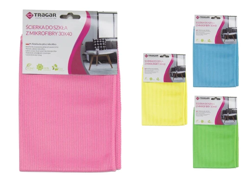 Ścierka mikrofibra 30x40 mix do szkła Tragar_35927