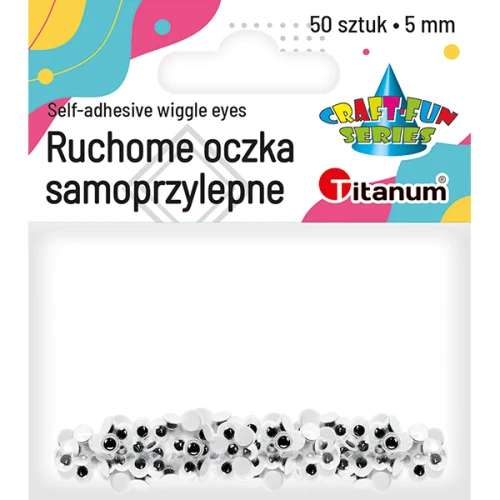 Oczy ruchome 5mm 50szt Titanum_68379
