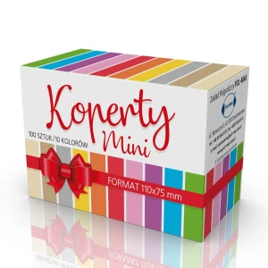 Koperty kolorowe mini 100szt 110x75mm Pol-Mak