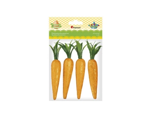 Dekoracja styropianowa Marchewki 4szt 472597 Titanum_68713