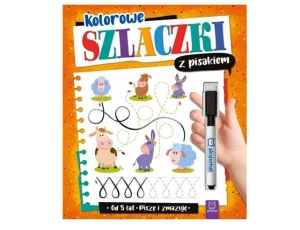 Kolorowe szlaczki z pisakiem. Piszę i zmazuję 5+ Aksjomat