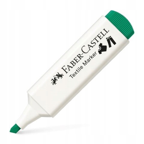 Marker do tkanin zielony ciemny ścięty Faber-Castell_68940