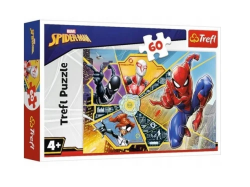 Puzzle 60 elementów W sieci SpiderMan 17372 Trefl_69476