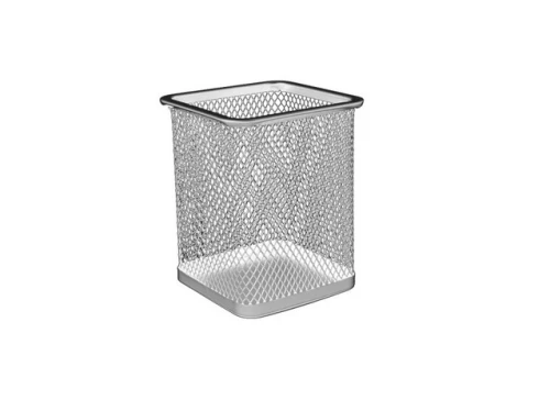 Przybornik kwadratowy na biurko siatkowy Tres_29142