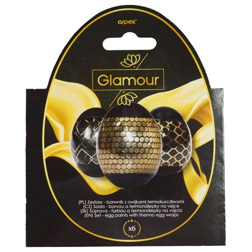 Owijki termokurczliwe - koszulki na jajka Glamour + barwnik czarny Arpex_69639