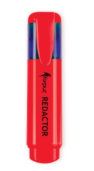 Zakreślacz Czerwony Redaktor Forpus_52006