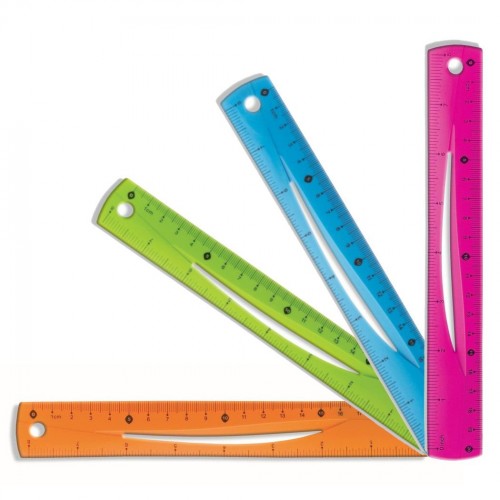 Linijka Elastyczna 20cm Kolor Mix Tetis _53388