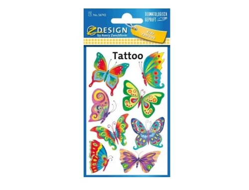 Tatuaże zmywalne Motylki Avery Zweckform_70235