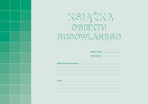 Książka obiektu budowlanego A4 604-1N Michalczyk i Prokop_70493