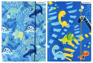 Teczka A4 z gumką laminowana Dino Starpak