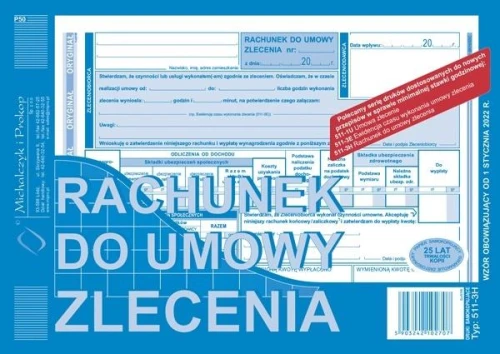 Rachunek do umowy zlecenia A5 511-3H Michalczyk i Prokop_71064