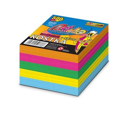 Kostka Nieklejona 500k 8,5 x 8,5 x 5,5 Neon Pastello_34350