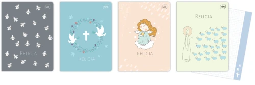 Zeszyt A5 32 kartek kratka Religia Interdruk_71506