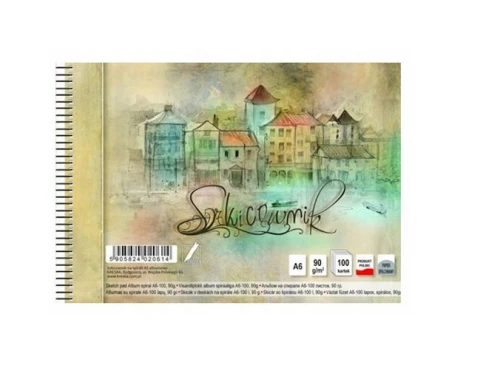 Szkicownik na spirali A6 100k Kreska_71659