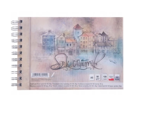 Szkicownik na spirali A5 100k Kreska_71658