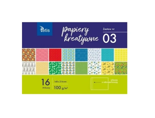 Papiery kreatywne zestaw nr 03 A5 KB029-03 Tetis_71697