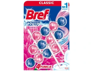 Zawieszka do WC Kwiatki 3szt Bref Power