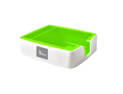 Przybornik na karteczki i wizytówki zielony BV400-Z Tetis_72183