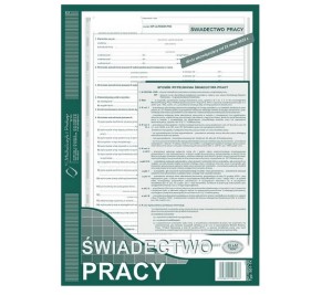 Świadectwo pacy A4 501-1K Michalczyk i Prokop