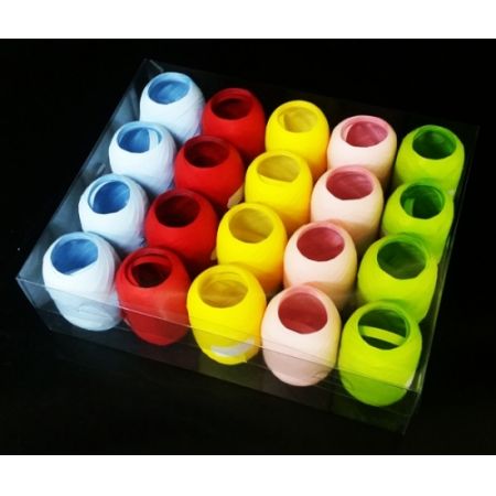 Wstążka dekoracyjna matowa mix 20m x 20szt Gift Pack_72416