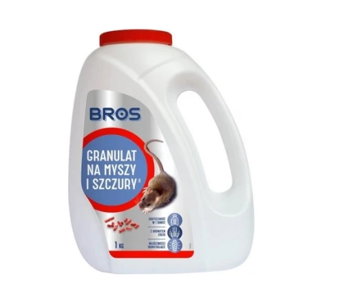 Granulat na myszy i szczury- trutka 1kg Bros
_72713