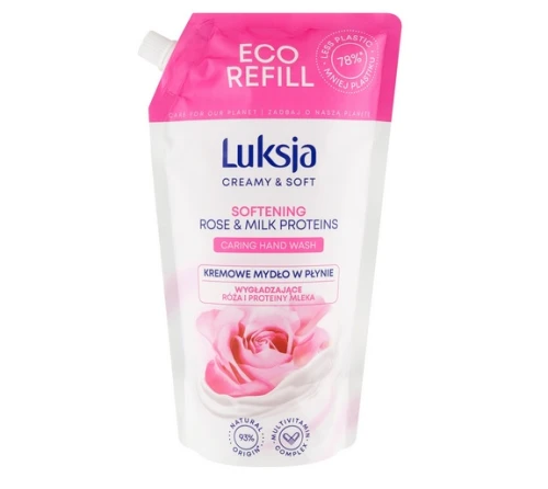 Kremowe mydło w płynie Creamy&Soft Róża 900ml Luksja_72729