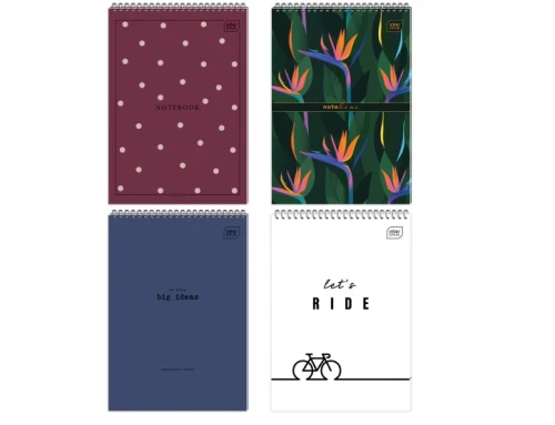 Kołozeszyt A6 100k kratka spirala po krótkim boku Interdruk_73036