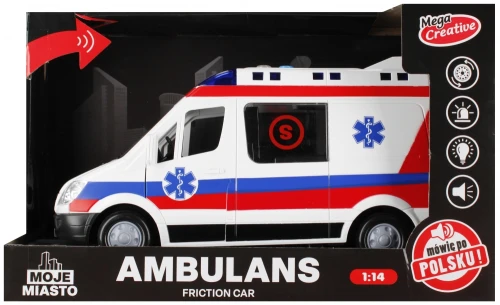 Auto Pogotowie Ratunkowe ambulans 32x19x14 3+ Mega Creative_73552