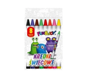 Kredki świecowe 8 kolorów Fun&Joy Titanum