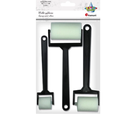 Pędzel wałki gąbkowe 3szt 491221 Titanum_74361