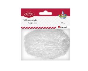 Włosy anielskie białe 20g Titanum