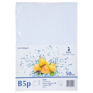 Koperta Biała B5 HK 500 szt.  z Paskiem Bong 