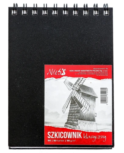 Szkicownik klasyczny B6 80k 98g spirala Koh-I-Noor_74811