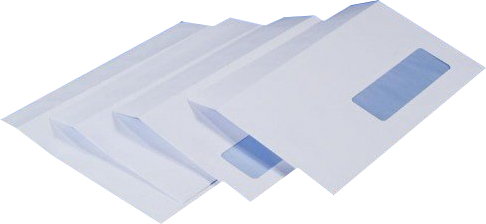 Koperta Biała DL SK Okno Prawe 45x90 1000szt.Bong_22618