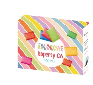 Koperty kolorowe 162 x 114mm/100 sztuk