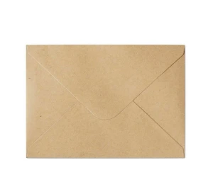 Koperta ozdobna C6 Nature ciemnobeżowa 10szt Galeria Papieru
