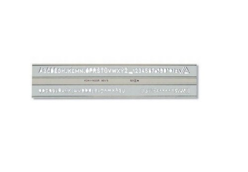 Szablon cyfrowo-literowy 5mm 748006 Koh I Noor_28896