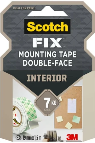 Taśma montażowa 19mm x 1,5m super mocna 7kg dwustronna Scotch _75679
