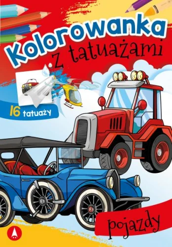 Kolorowanka z tatuażami A5 pojazdy Skrzat_75695