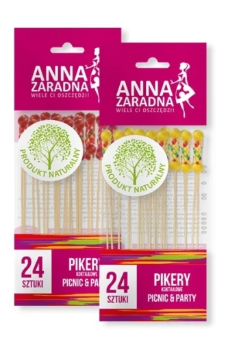 Patyczki pikiery koktajlowe 24szt mix Anna Zaradna_75952