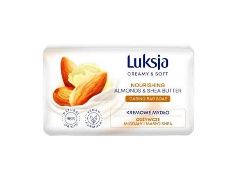 Kremowe mydło w kostce Migdały i Masło Shea 90g Luksja Creamy & Soft_76142