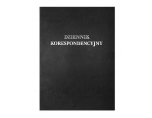 Dziennik korespondencyjny A4 96k czarny Barbara 