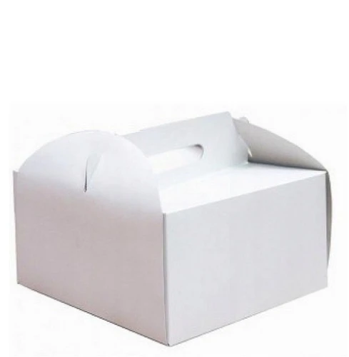 Opakowanie na tort białe z rączką 30x30x12cm RK5810 _76333