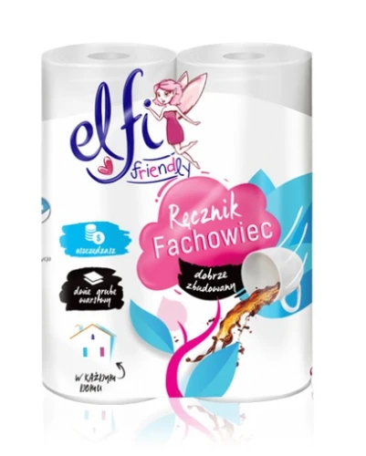 Ręcznik papierowy 2szt 2W 50list.  Elfi_76384